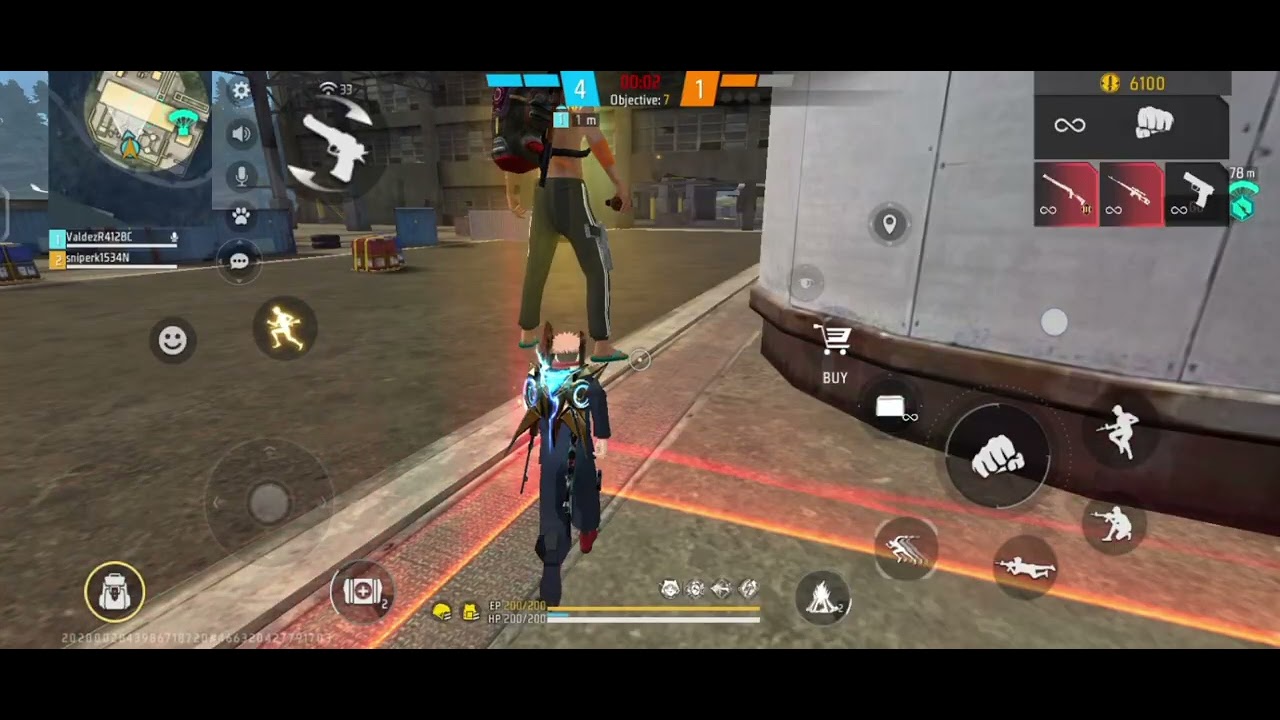 1vs2 onetap challenge of my friend in which he had defeated
