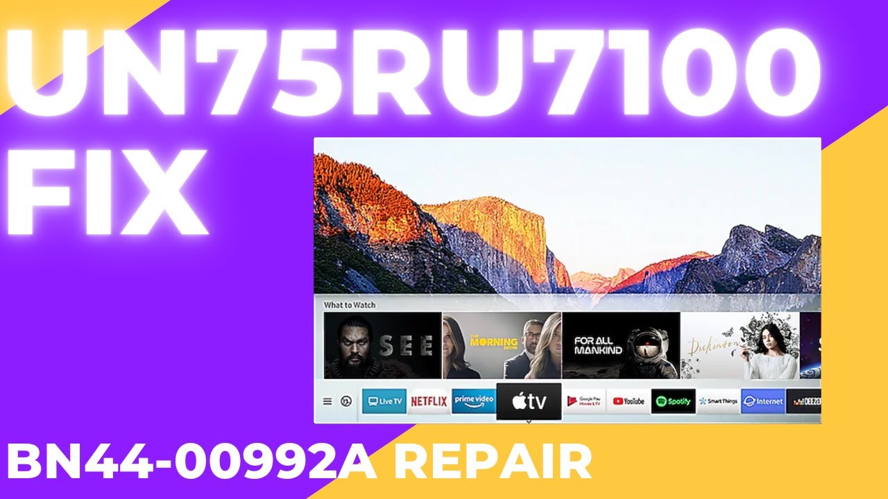 Samsung TV - No Power - UN75RU7100FXZA - BN44-00992A FIX