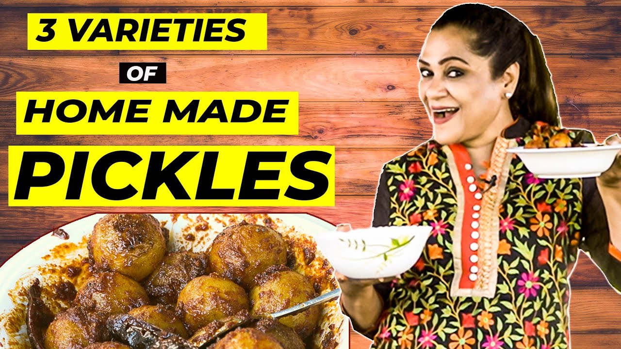 3 Varieties of Homemade Pickles by Uma Riyaz - Andhra Style Avakkai | Lemon | Amla