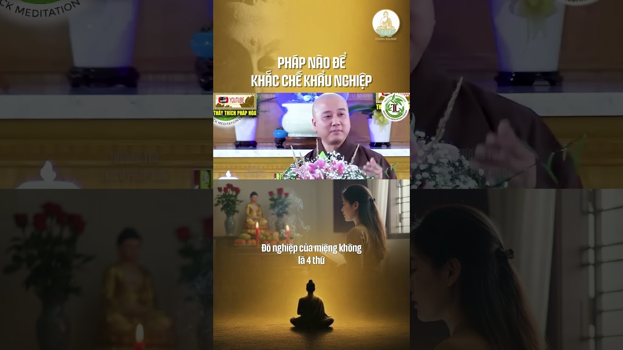Ph&aacute;p n&agrave;o để kh&aacute;c chế khẩu nghiệp #tutapmoingay #thichphaphoa #phatphap #phatphapnhiemmau #tutap