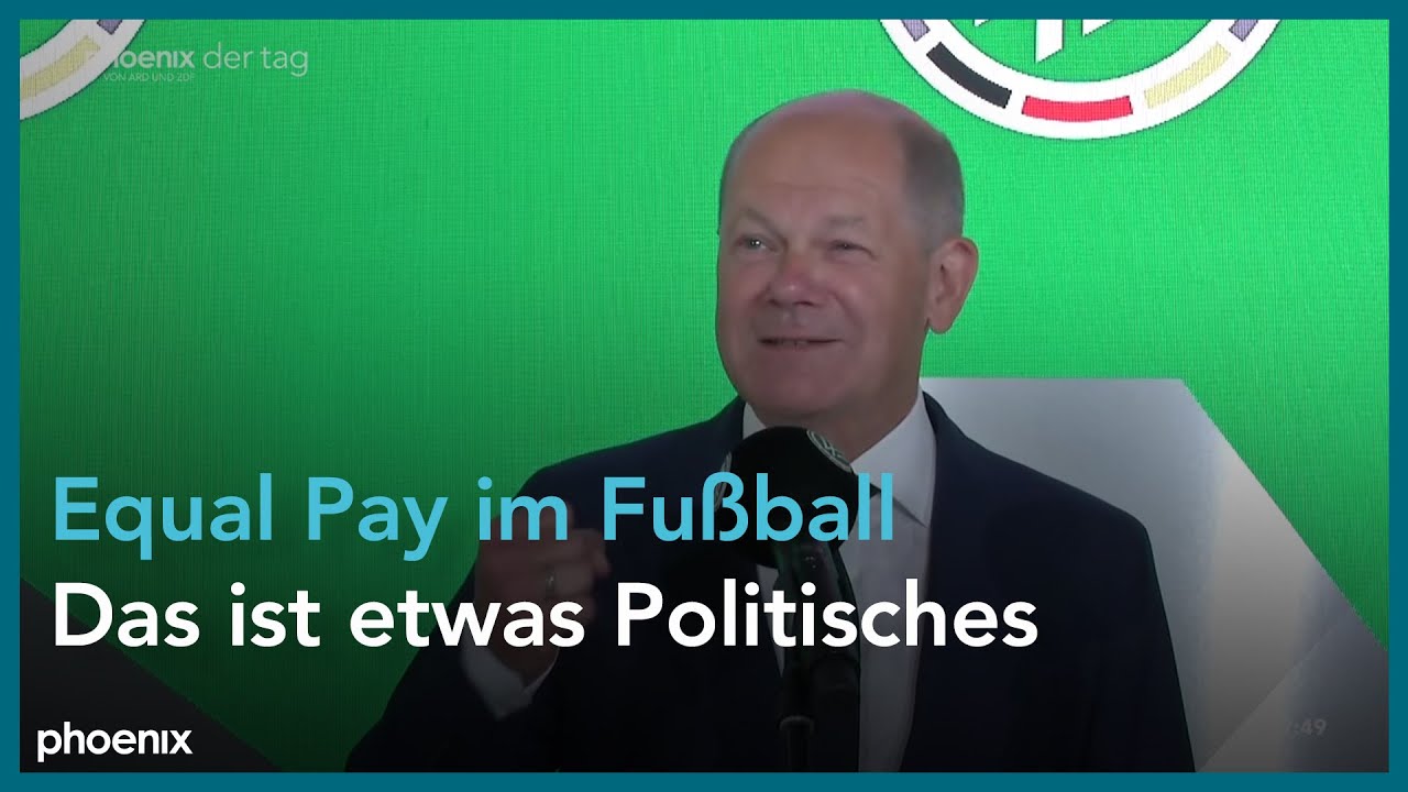 Equal Pay im Fußball: DFB-Pressekonferenz mit Olaf Scholz