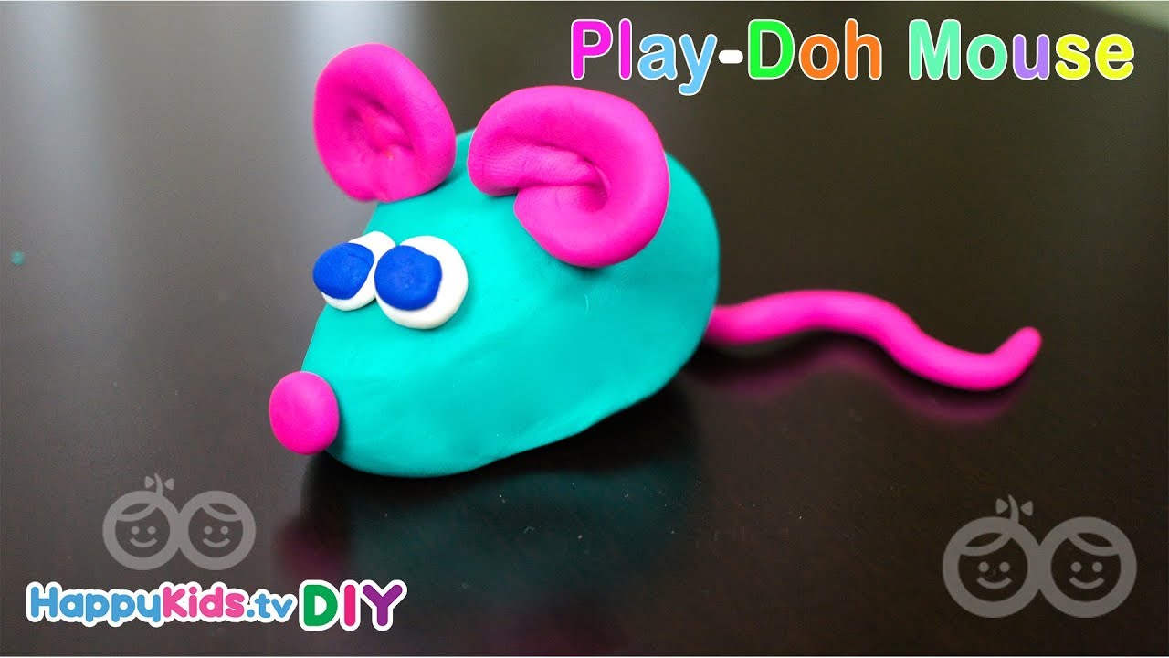 Play Doh Mouse | PlayDough Crafts | Kid's Crafts and Activities | Happykids DIY