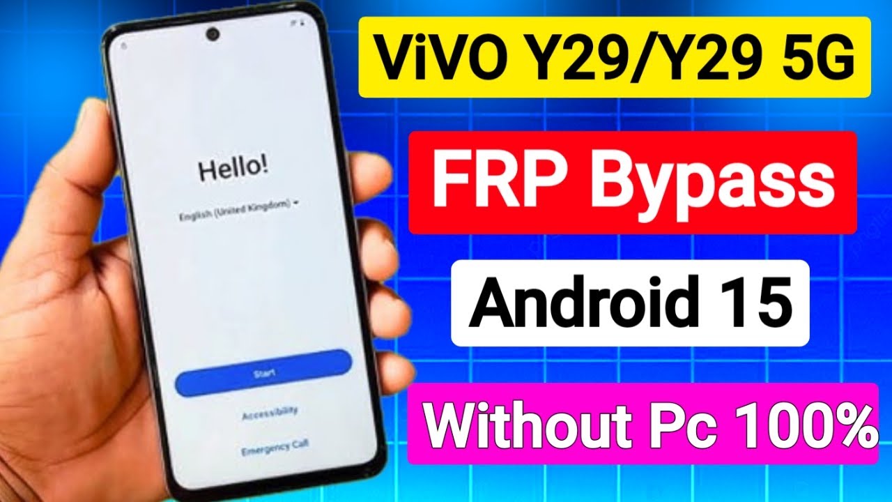 Vivo Y29 Android 15 Frp Bypass 2025 | Vivo Y29 Google Account Unlock Without Pc New Security Update