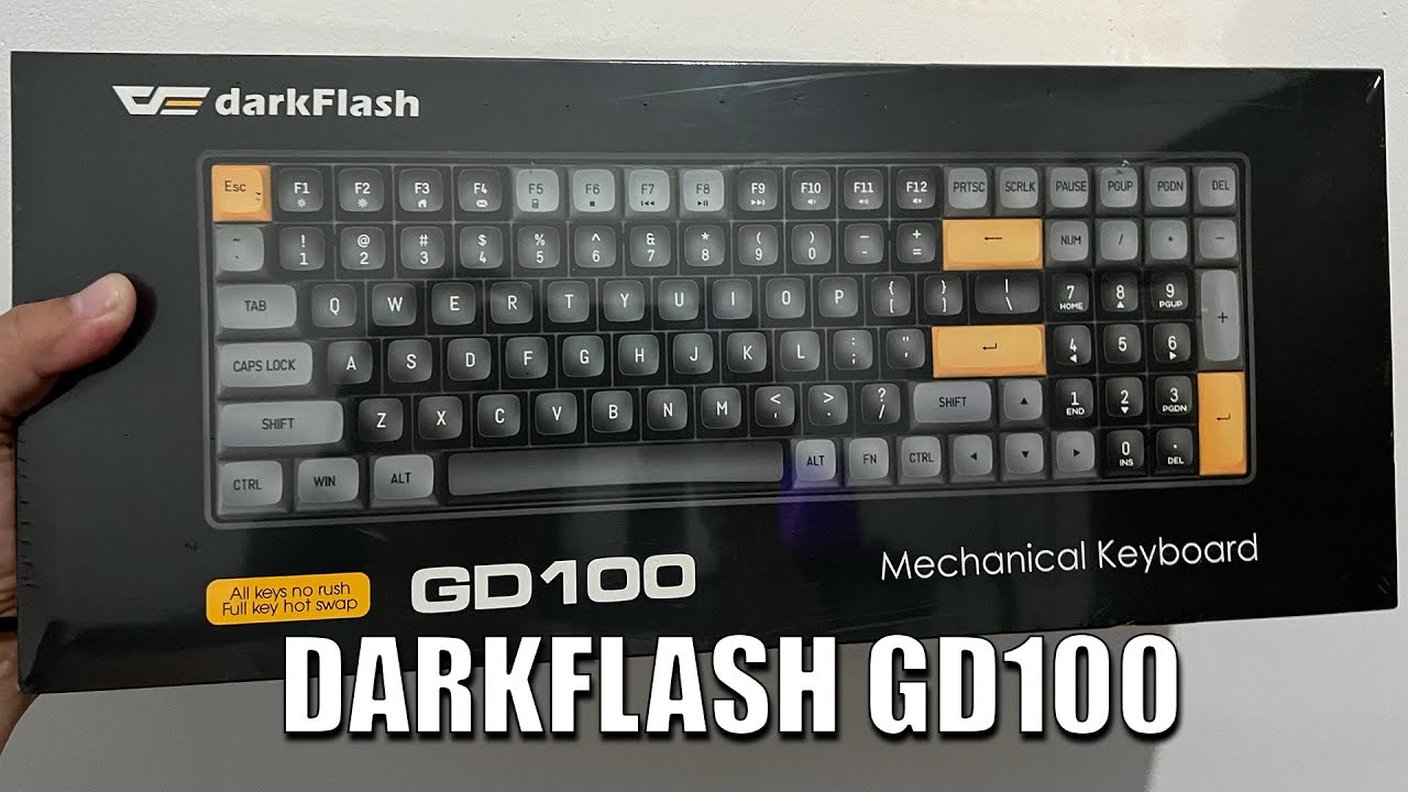 DARKFLASH GD100 - BASIC MECHANICAL KEYBOARD ( BUDGET FRIENDLY ) - UNBOX AND TEST