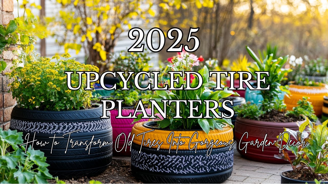 Upcycled Tire Planters 2025 – How to Transform Old Tires Into Gorgeous Garden Decor