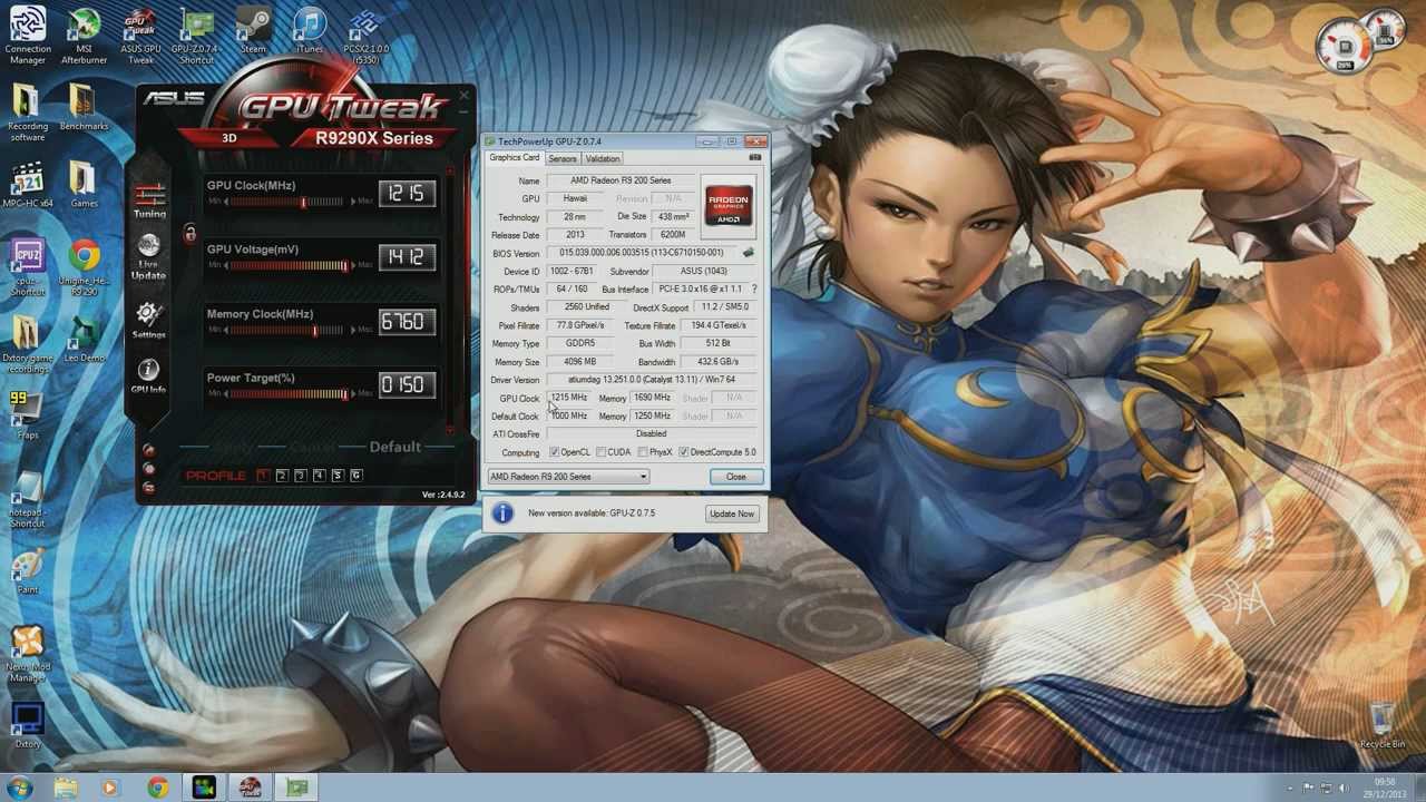 Water Cooled R9 290 Overclocked Benchmarks