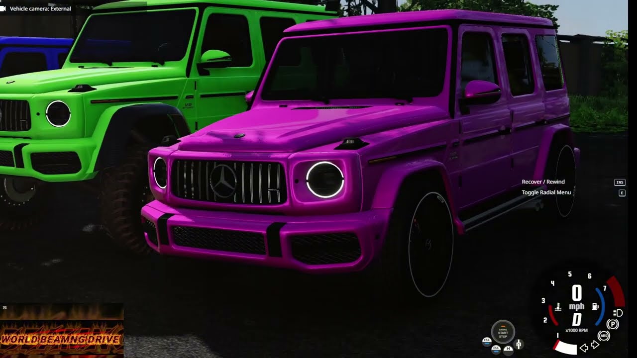 Sraris of doom. Is there a risk of the Mersedes Benz G - Class falling down the stairs BeamNG.Drive