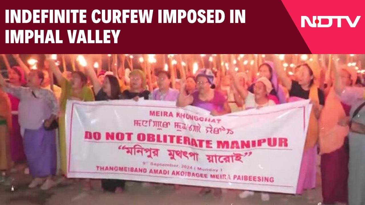 Manipur News LIVE | Indefinite Curfew Imposed Again In Imphal Valley