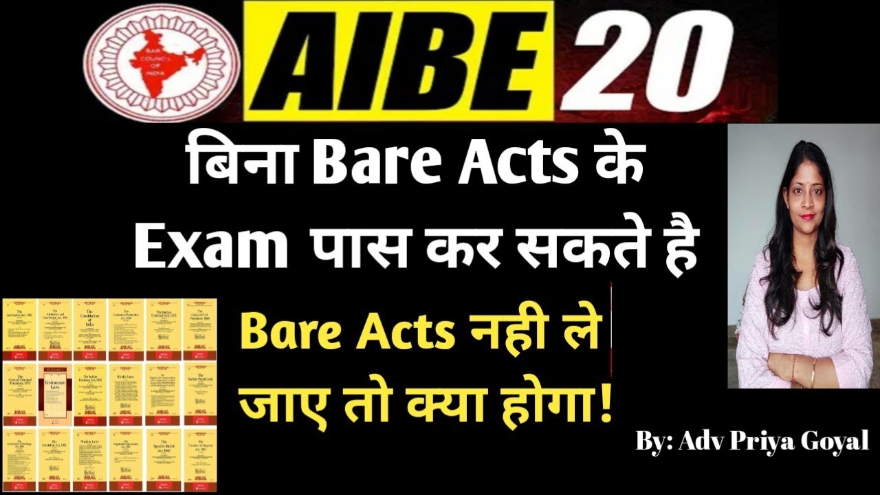 Can I pass Aibe 20 without Bare Acts!!