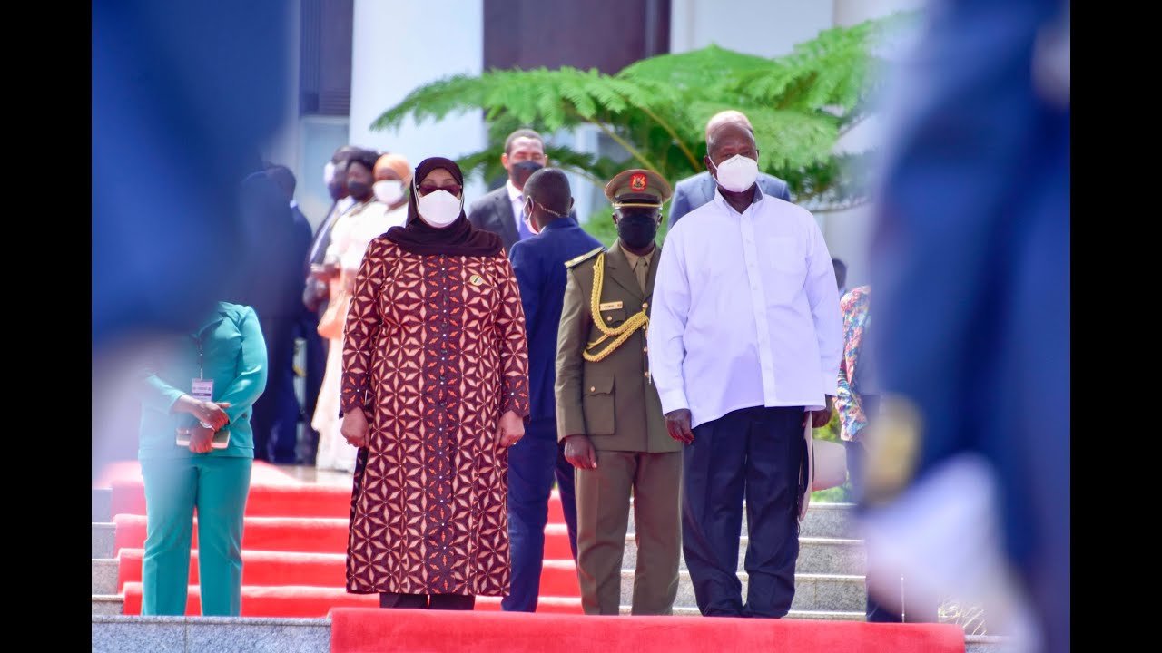 LIVE: Museveni receives TZ President Samia Suluhu Hassan at State House Entebbe
