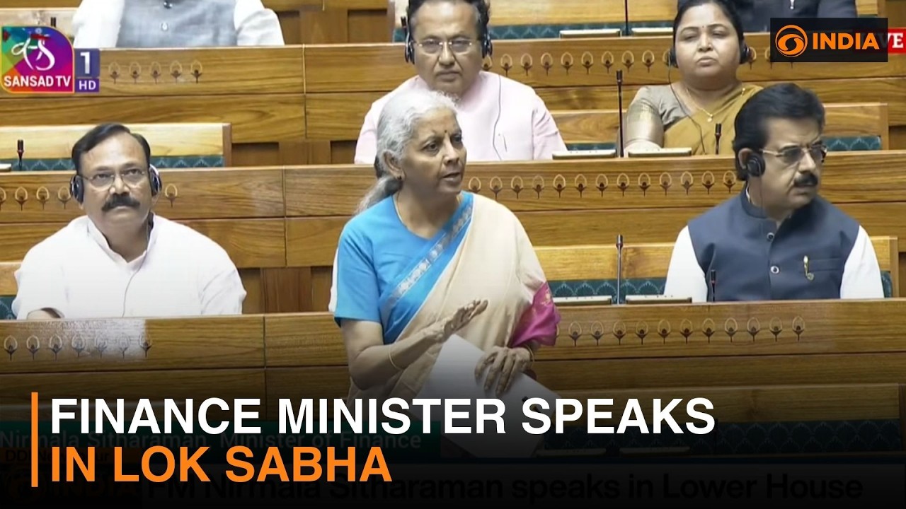 Finance Minister Nirmala Sitharaman replies to Supplementary Demand for Grants debate in Lok Sabha