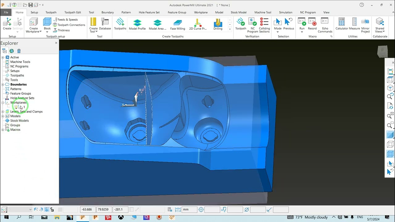 #22 2 boundary in power mill