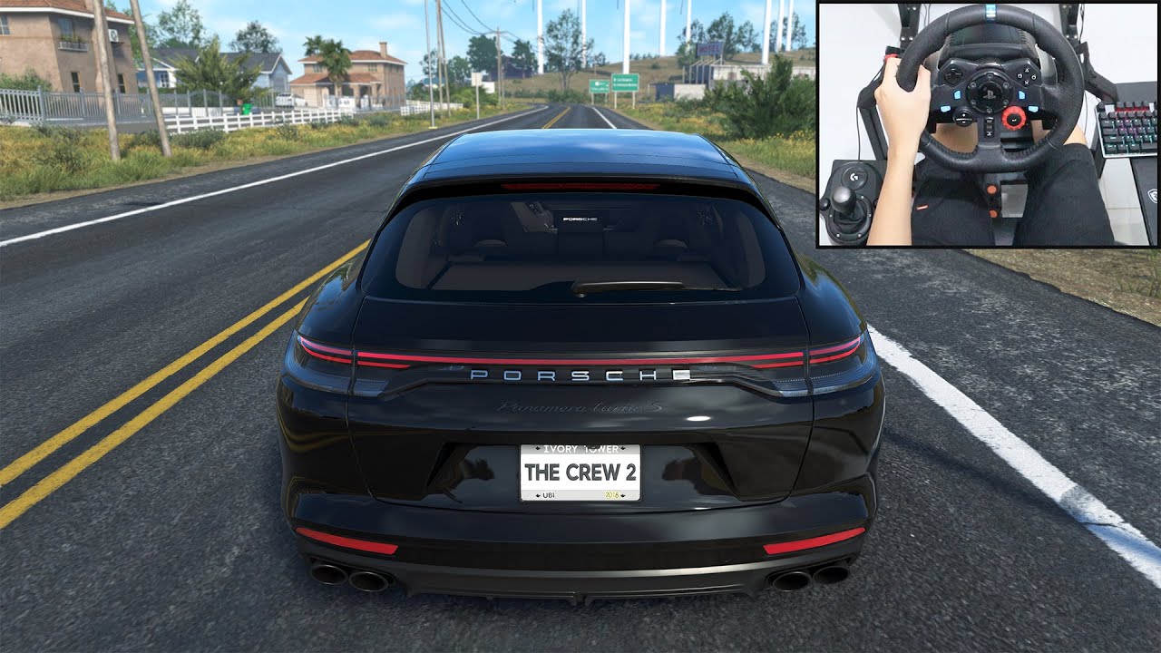 Porsche Panamera Turbo Sport Turismo - The Crew 2 | Logitech g29 gameplay