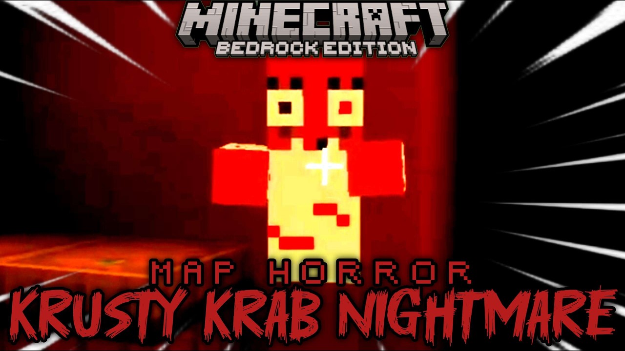 DI KEJAR IBLIS SPONGEBOB! | MAO HORROR KRUSTY KRAB NIGHTMARE - MINECRAFT BEDROCK