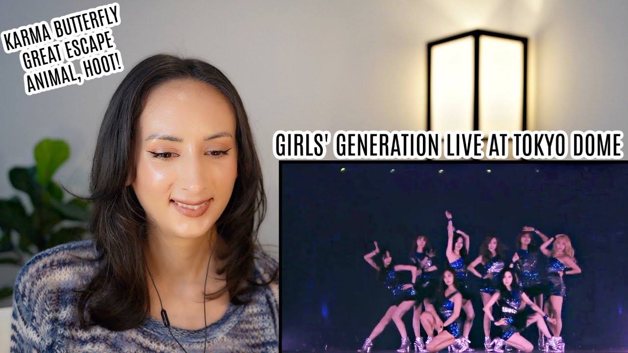 Girls' Generation LIVE TOKYO DOME Karma Butterfly, Great Escape, Animal, Hoot REACTION