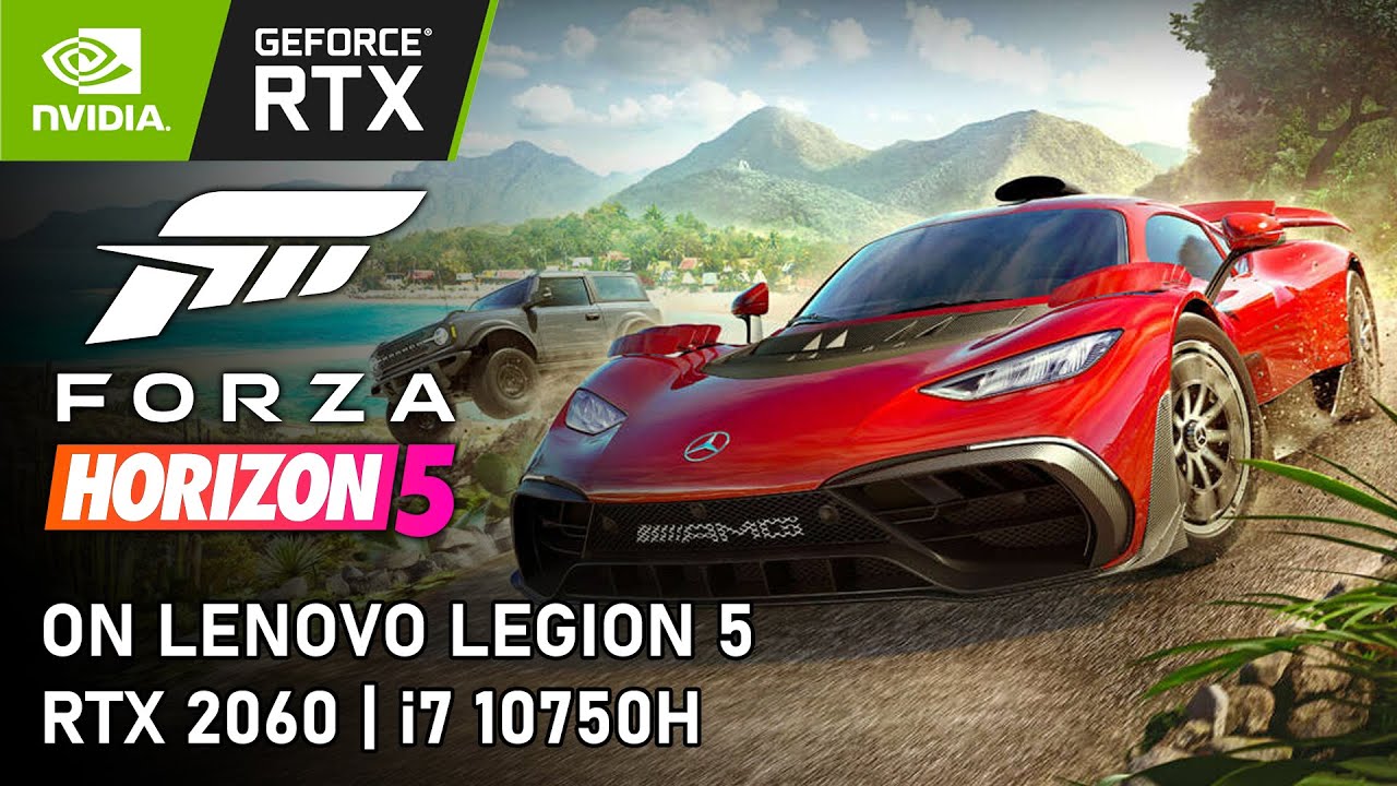 FORZA HORIZON 5 on Laptop RTX 2060 & i7 10750H | Lenovo Legion 5 #fh5