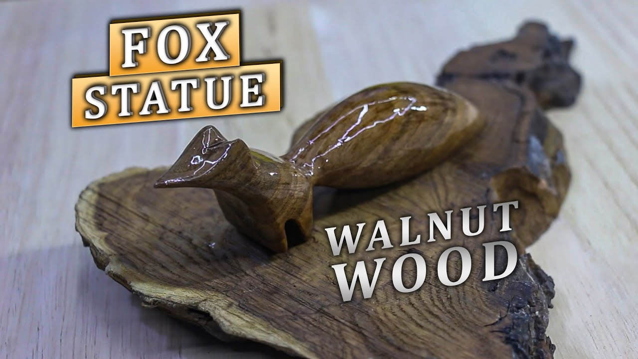 How to Make FOX Statue - Easy DIY woodworking