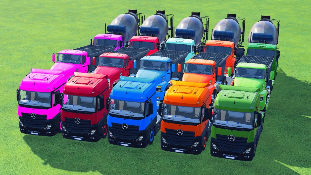 Transporting American Mixer Trucks on the Hardest Road Ever!  Farming Simulator 22 #31