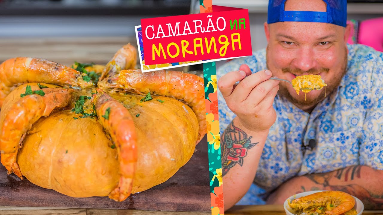 Égua Doido - Camarão na Moranga (receita de camarão na abóbora)