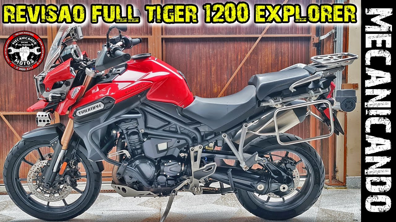 REVISÃO COMPLETA NA TRIUMPH TIGER 1200 EXPLORER - SUSPENSÃO BATENDO E ATENÇÃO NO CARDÃ - MECANICANDO