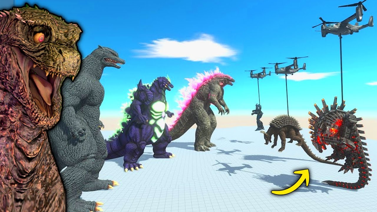 Godzilla vs AIR ATTACK Kaiju's in ARBS