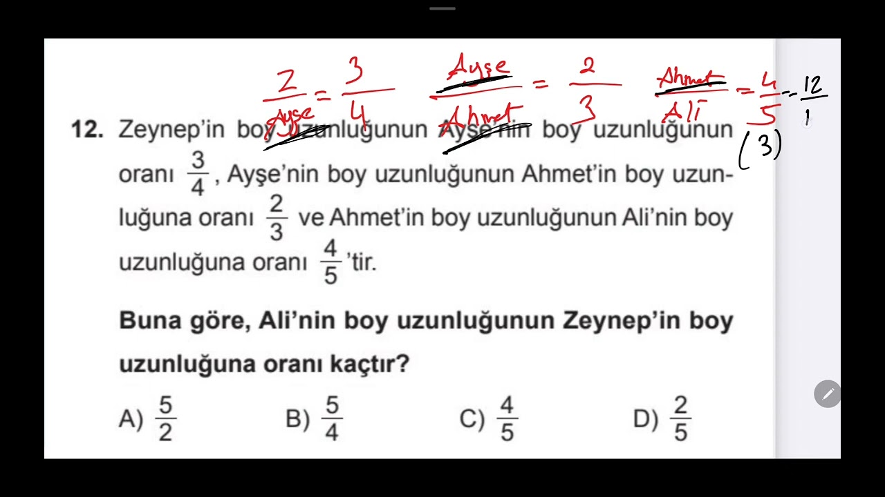 #61 #LGS2027 #7.sınıf #matematik #oran #modelsoru #zorsoru #öğrencisoruları
