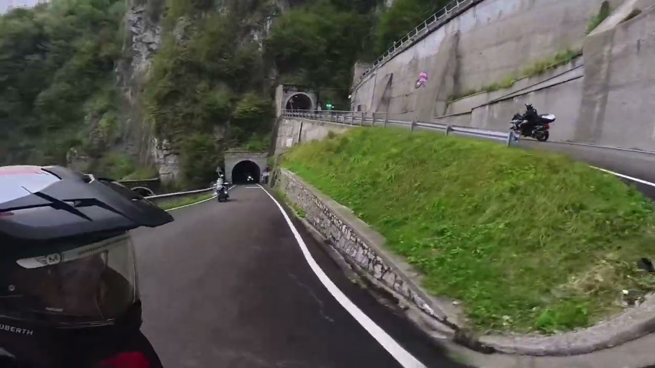 San Boldo Pass on a motorcycle