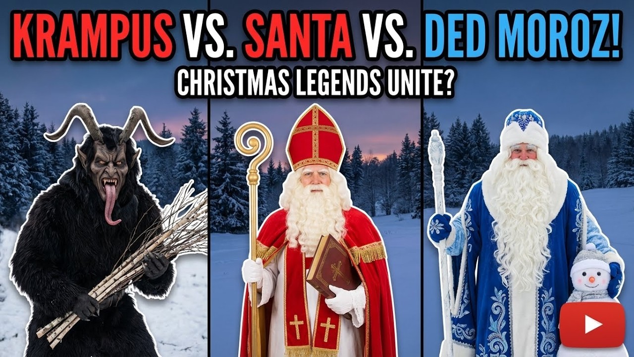Krampus, Saint Nicholas, and Ded Moroz (Christmas Legends)