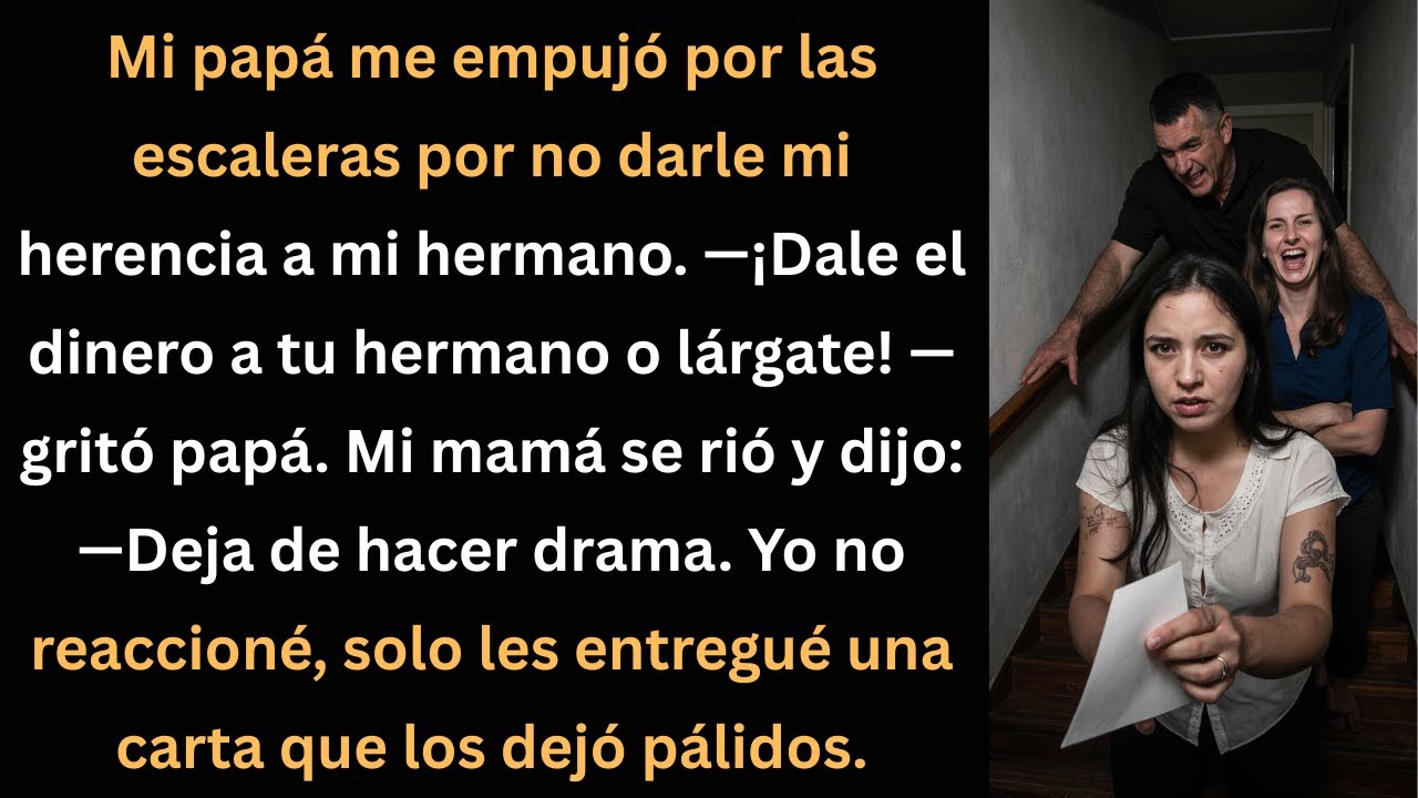 Me empujaron por no dar mi herencia y respond&iacute; con una carta que los dej&oacute; en shock.