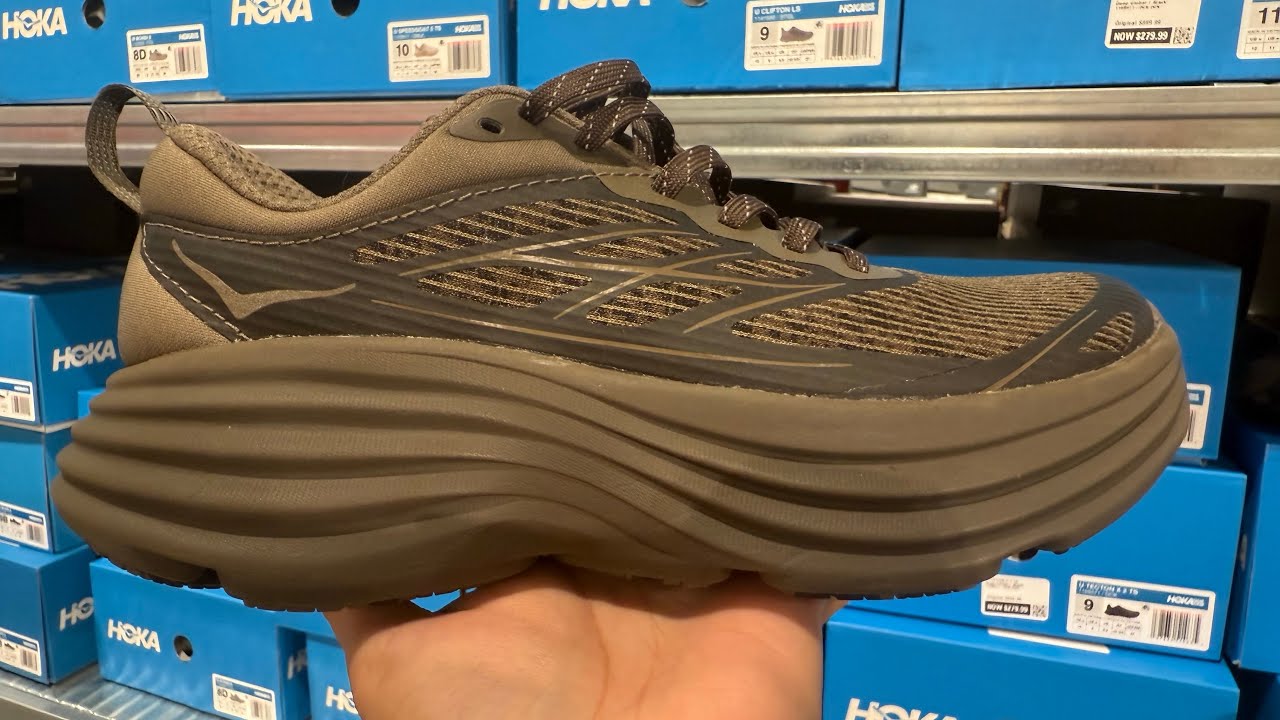 Hoka One One Bondi 8 CagedStealth/Tech Umber