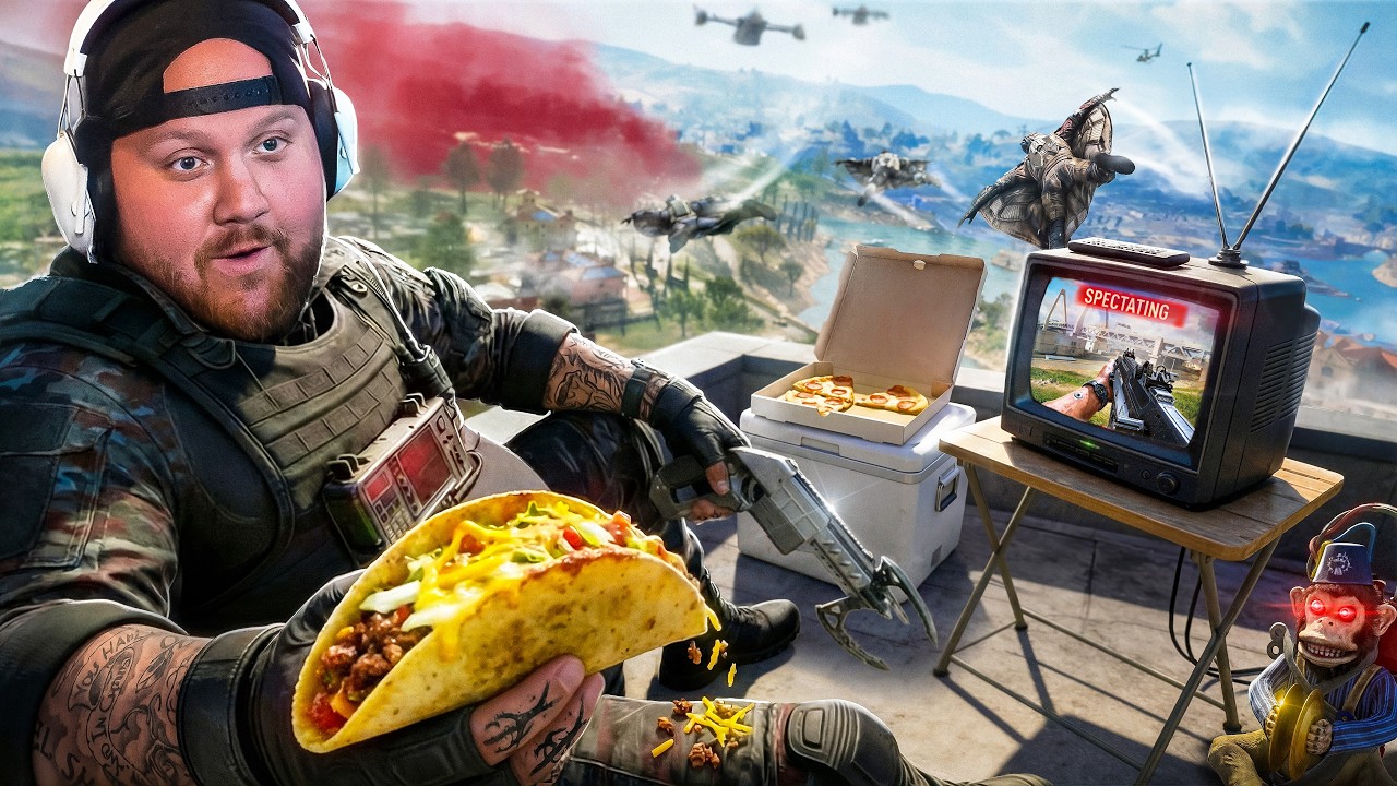 TIMTHETATMAN SPECTATES, EATS, AND DOMINATES BLACK OPS ROYALE