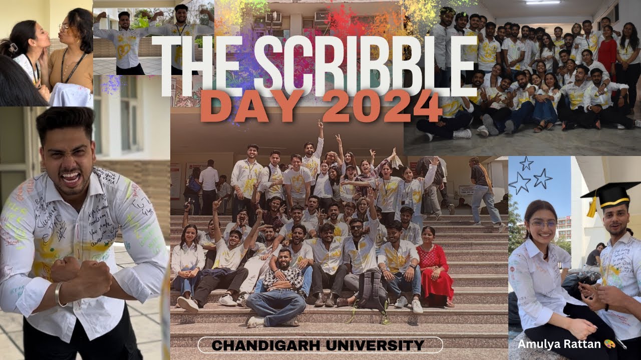The Scribble day 2024 🎨✨ | Last Day at Chandigrah University 🕊️❤️