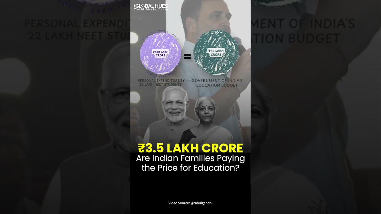 ₹3.5 Lakh Crore Are Indian Families Paying the Price for Education? #rahulgandhi #scam #exam #tgh