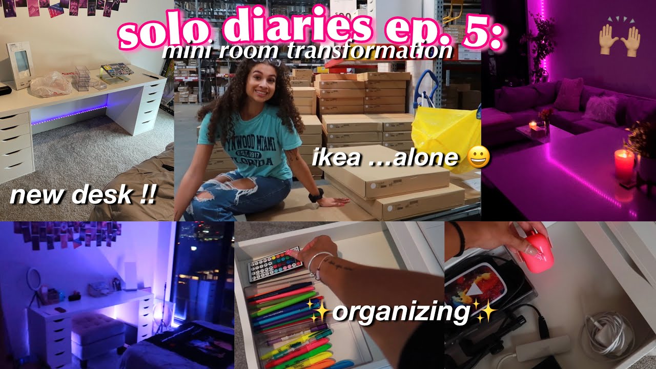 Solo Diaries 05: 24 hr. room transformation, running errands, organizing, etc. | Alyssa howard 🦋