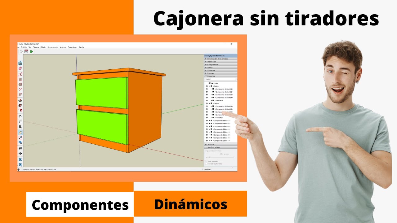 CAJONERA SIN TIRADORES Muy práctico y sencillo