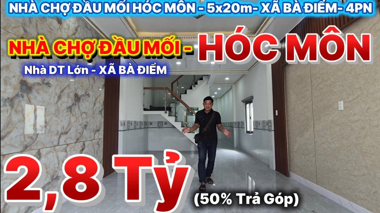 🔑 Nhà SHR Xã Bà Điểm – Gần Chợ Đầu Mối Hóc Môn, Dọn Vào Ở Ngay