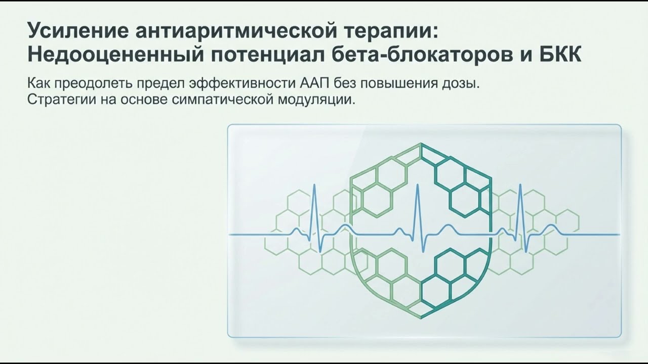 Синергия β-блокаторов и блокаторов кальциевых каналов в оптимизации антиаритмической терапии
