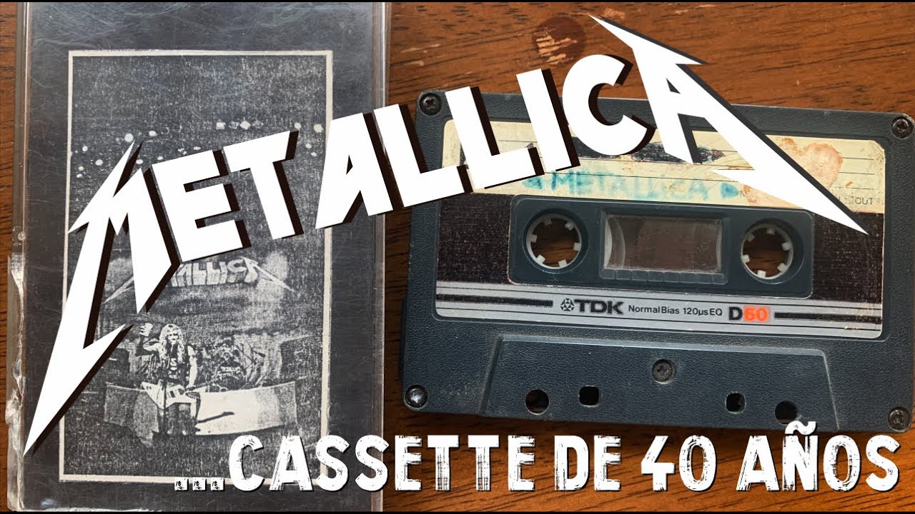 40 AÑOS!! CASSETTE TDK 1985 METALLICA  (Música a otro nivel, Radio Tiempo, Jorge Aedo)