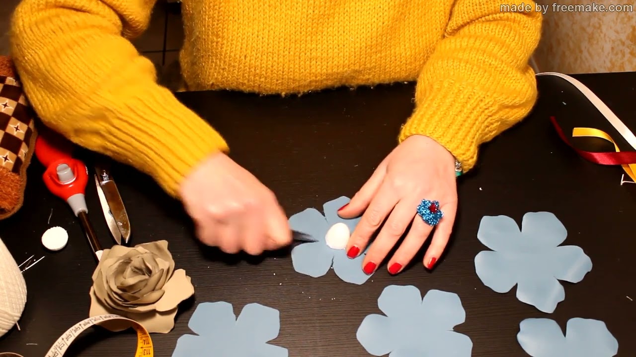TUTORIAL COME FARE UNA ROSA CON IL TESSUTO BLACK OUT. NICOLDESIGNER