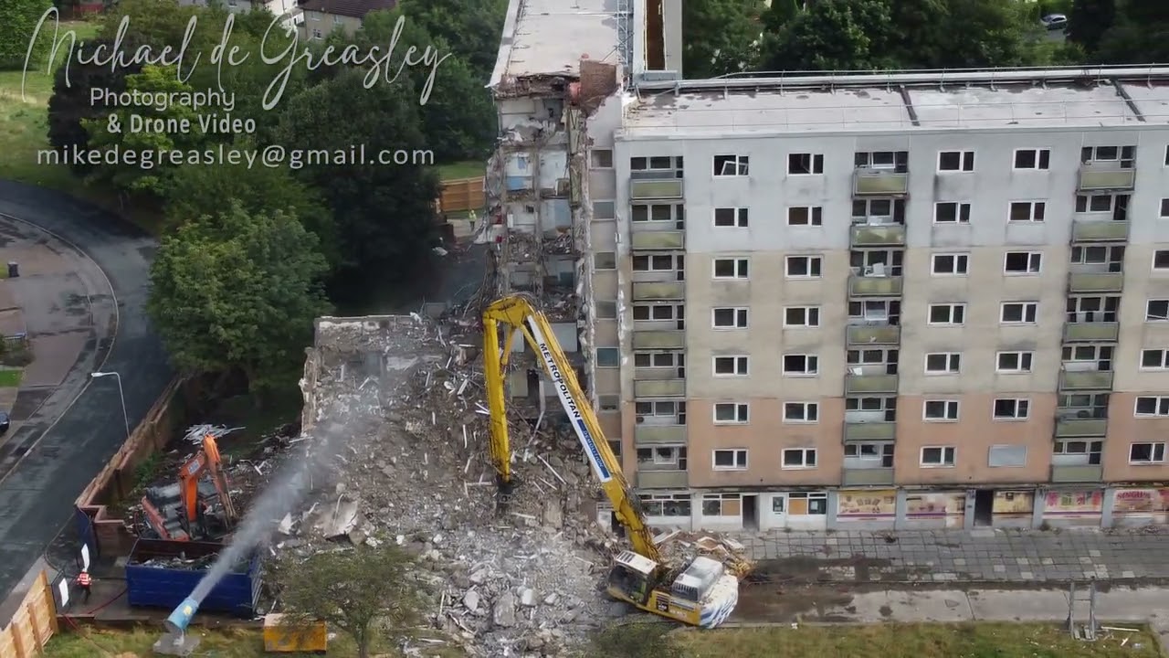 Drone Flight - YORK HOUSE DEMOLITION