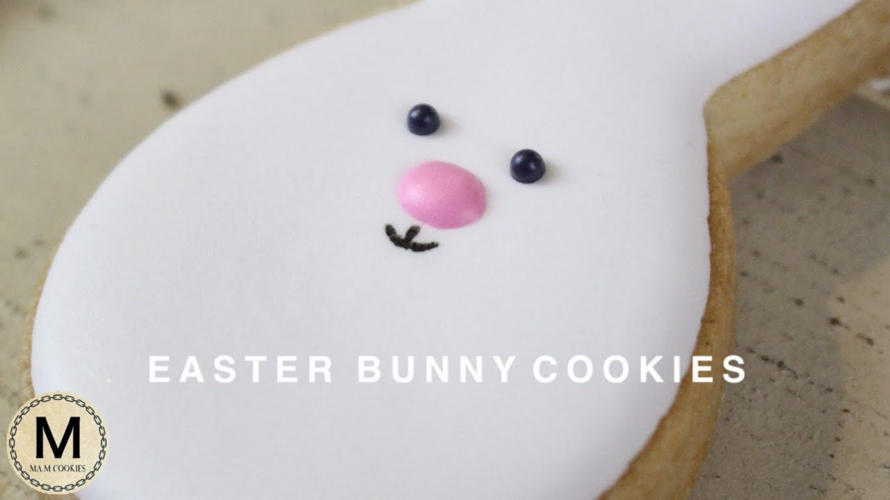 【アイシングクッキー】イースターに☆うさぎ卵の作り方 Easter Bunny Cookies