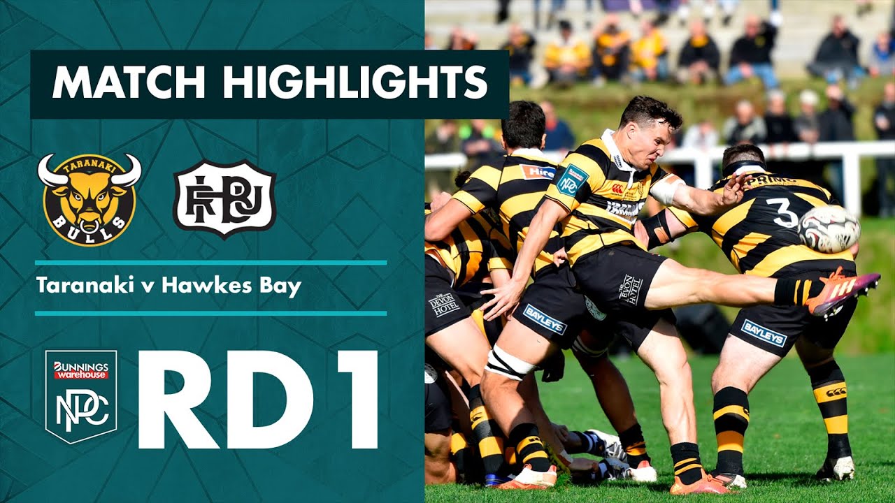 RD 1 HIGHLIGHTS | Taranaki v Hawke's Bay (Bunnings NPC 2021)