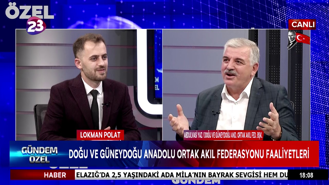 GÜNDEM ÖZEL / 29.10.2020 / DOĞU VE GÜNEYDOĞU ANADOLU ORTAK AKIL FEDERASYONU BAŞKANI ABDULVASİ YAZ