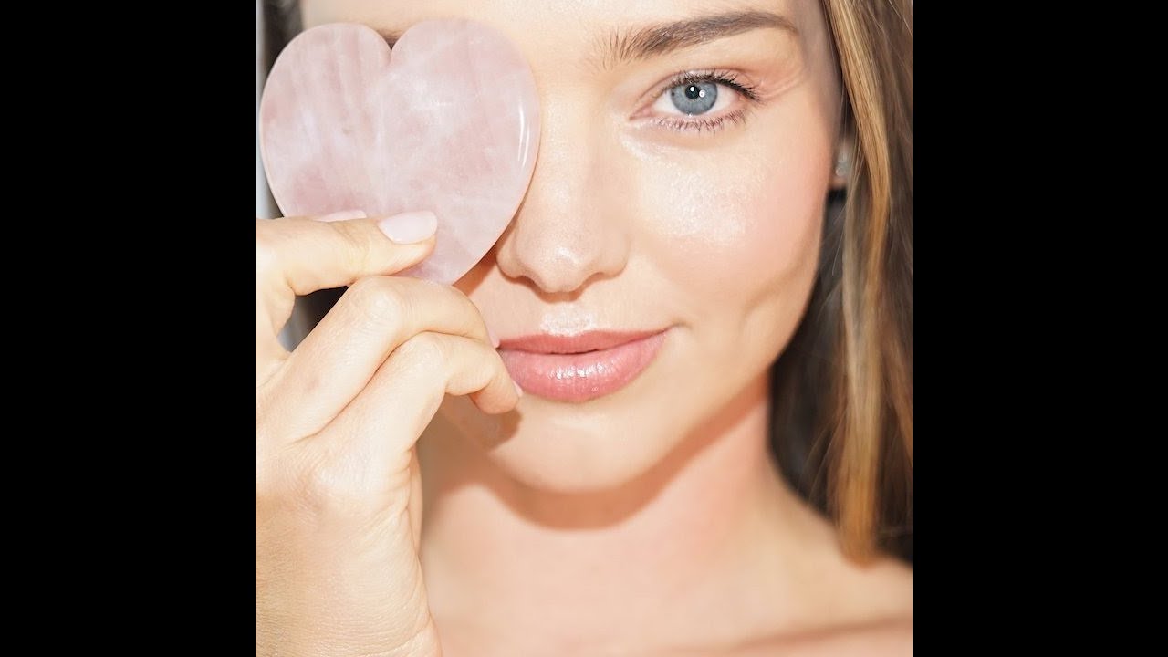 KORA Organics Rose Quartz Heart Facial Sculptor💗  A Crystal Gua Sha Tool
