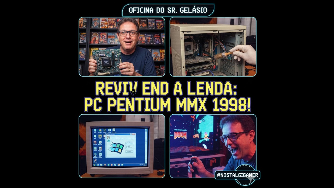 O Despertar do MMX: Restaurando meu PC Gamer de 1998! (Windows 98 e muita nostalgia