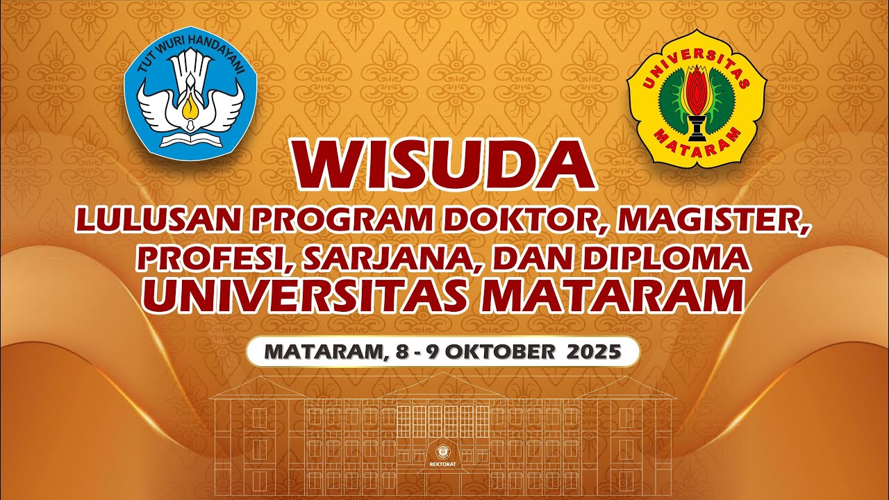 WISUDA LULUSAN PROGRAM DOKTOR, MAGISTER, PROFESI, SARJANA, DAN DIPLOMA PERIODE OKTOBER HARI 2