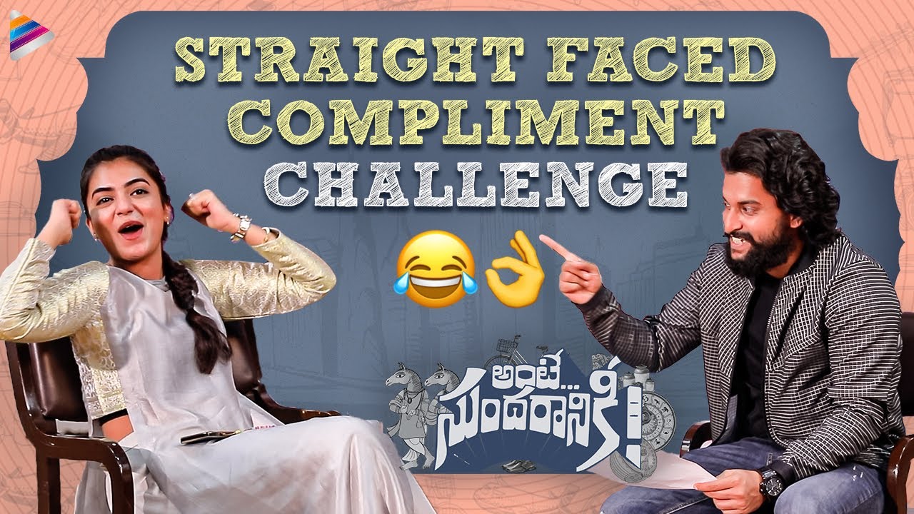 Nani & Nazriya Straight Faced Compliment Challenge | Ante Sundaraniki Movie Game | Telugu FilmNagar