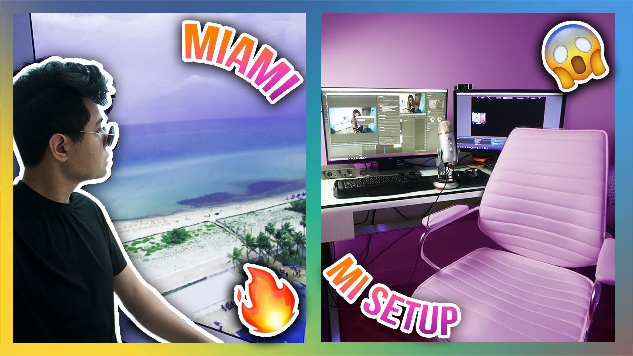 MI RUTINA DIARIA EN MIAMI (USA) Y LES MUESTRO MI SETUP! (Donde Trabajo)