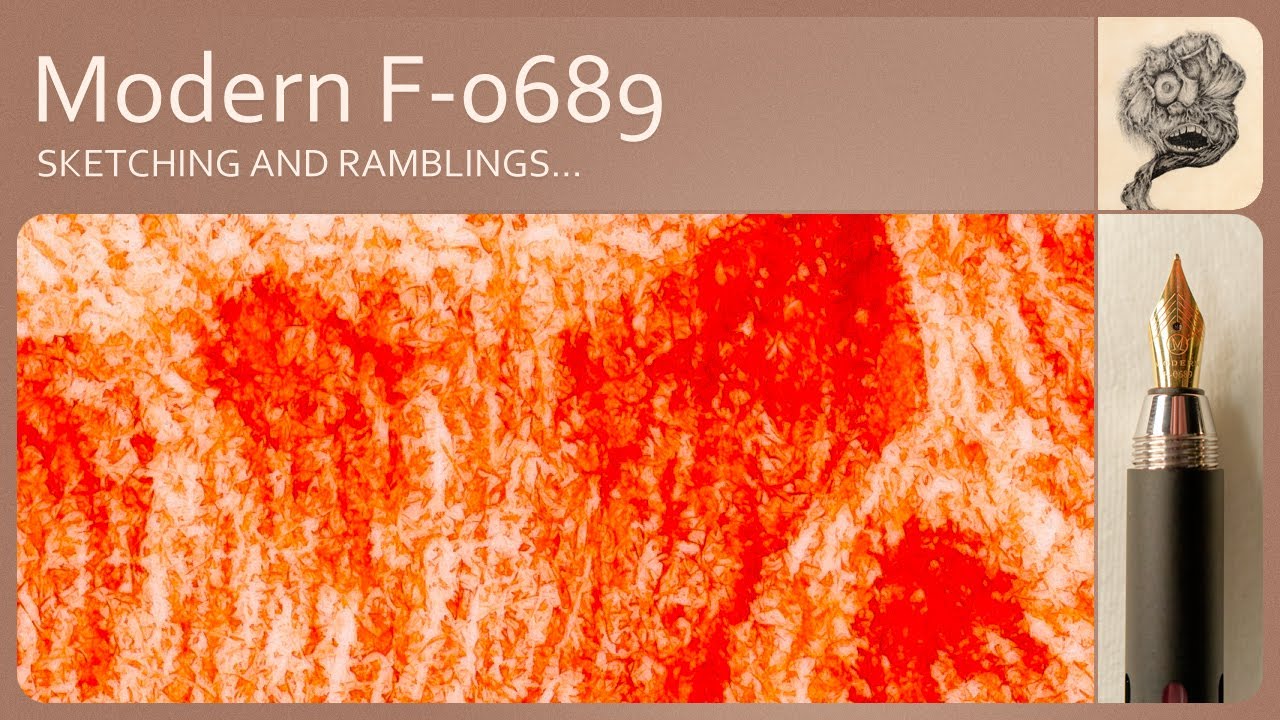 Drawing with a Modern F-0689 fountain pen
