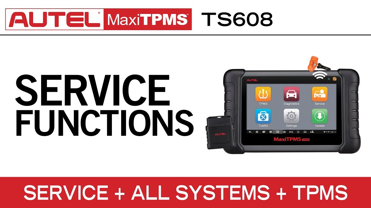Autel MaxiTPMS TS608 &mdash; Advanced Service Functions + All Systems Diagnostics